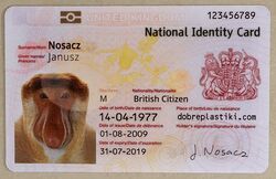 Identity Card - United Kingdom (UK)